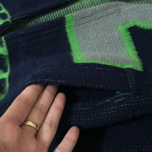 SEAHAWKS Alpaca Wool Full zip Hoodie Sweater. EUC. - Picture 8 of 8